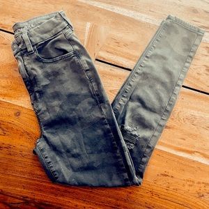 Camo print skinny jeans